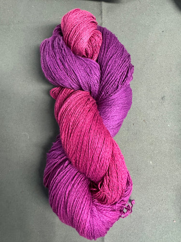 Boysenberry fine organic cotton yarn