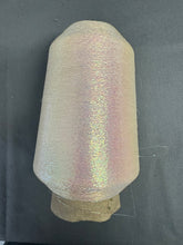 1 lb. cone of vintage metallic fine yarn: Pearl