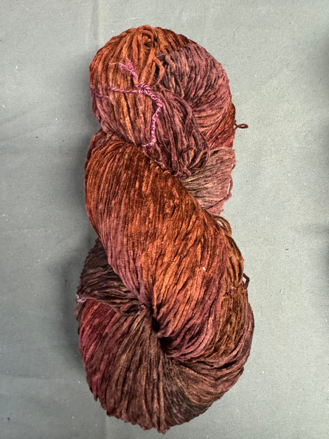 Soft Sandstone cotton chenille yarn. 8oz.