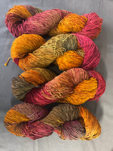 4 skein pack of cotton chenille yarn "Autumn Walk"