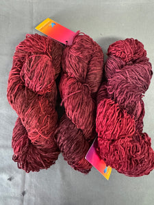 3 skein pack of cotton chenille yarn "Spanish Dancer"