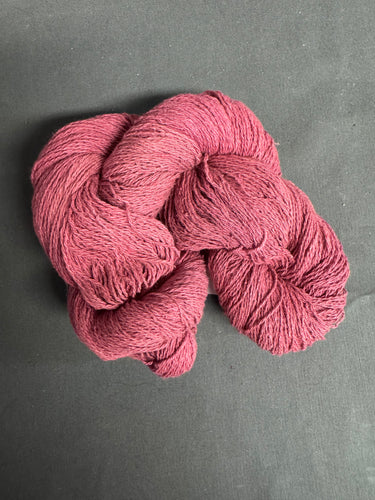 Brick petite silk noil yarn