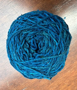 Blue Sea bulky raw silk yarn