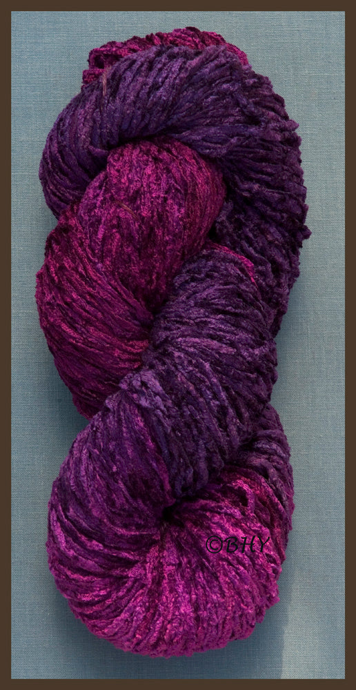 Blueberry Bulky Rayon Chenille Yarn