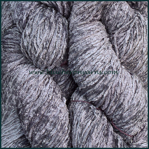 Silver Bulky Rayon Chenille Yarn