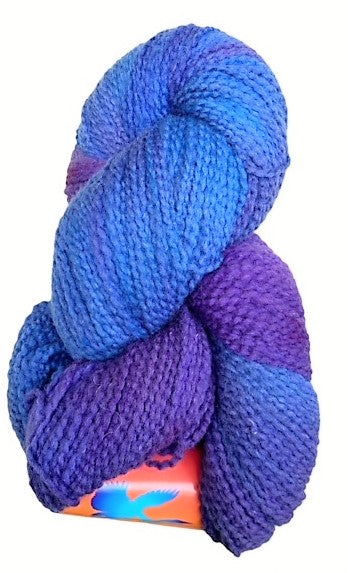 Blue Violet soft twist wool yarn