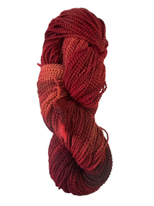 Carnelian beaded merino wool yarn
