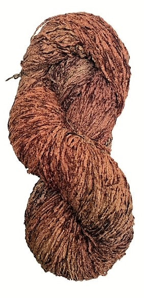 Chocolate rayon chenille yarn