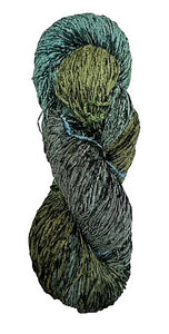 Deep Bluegrass rayon chenille yarn