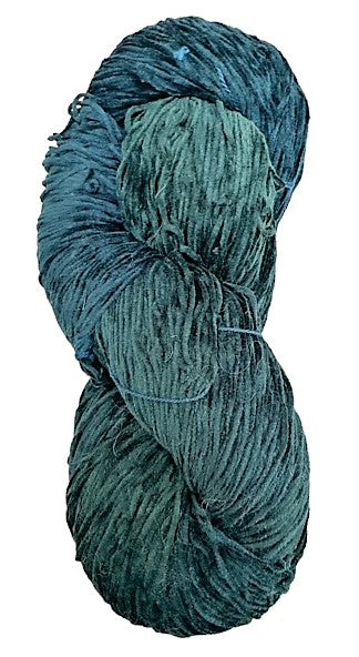 Deep Indigo Night cotton chenille yarn