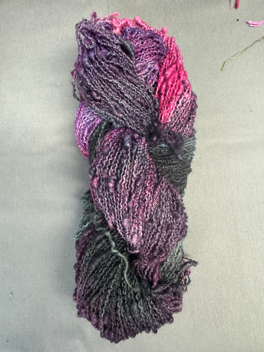 Eggplant wool seed yarn