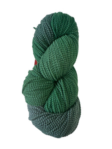 Evergreen beaded merino wool yarn