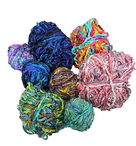 Grab box(J) of bulky rayon chenille yarn