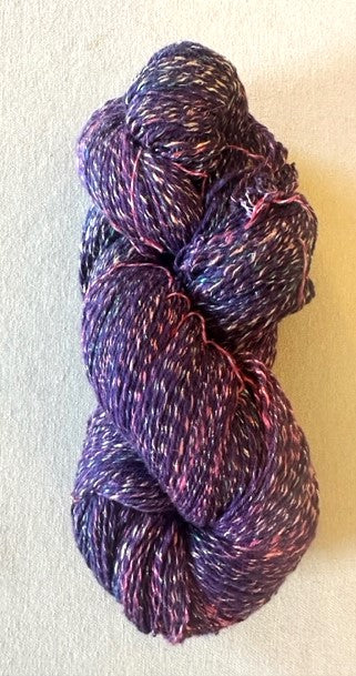 Grape cotton and rayon metallic yarn 7oz