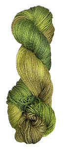 Green-Gold silk/merino yarn