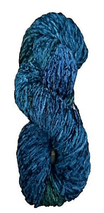 Deep Indigo Night bulky rayon chenille yarn