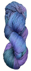 Iris fine organic cotton yarn. Free pattern included.