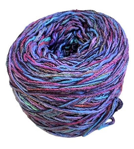 Lilac cotton flake yarn