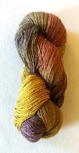 Old Gold cotton and rayon metallic yarn