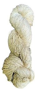 Polar Bear/gold rayon metallic yarn