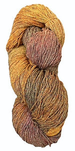 Pumpkin Spice bulky raw silk yarn