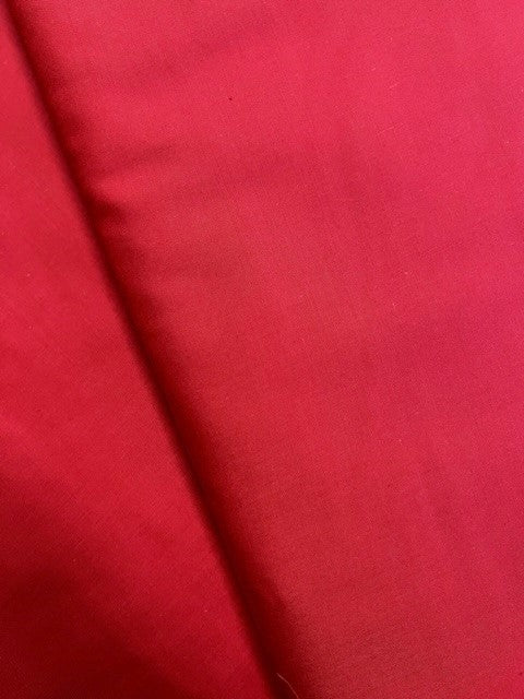 Red Cotton/Polyester Broadcloth – Blue Heron Yarns