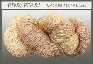 Pink Pearl rayon metallic 9 oz skein