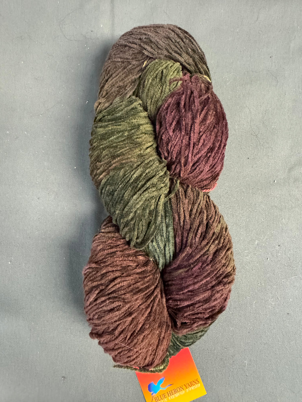 Seaweed cotton chenille yarn