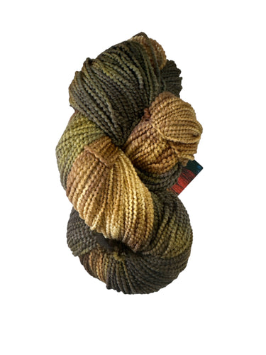 Deep Sycamore beaded merino wool yarn