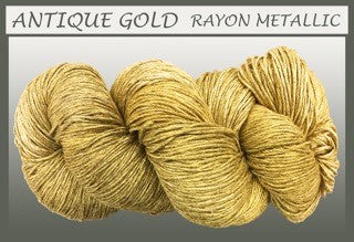 Antique Gold/gold Rayon Metallic Yarn