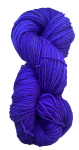 Blue Violet sock plus yarn broken thread