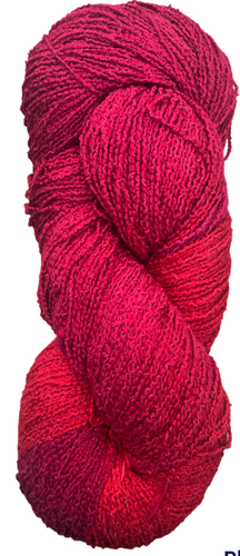Raspberry Rayon/Cotton Boucle Yarn