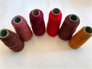 Toaga mohair/wool/nylon: 6 assorted small cones