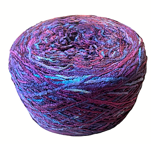Blueberry rayon chenille yarn