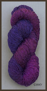 Blueberry cotton rayon twist lace yarn