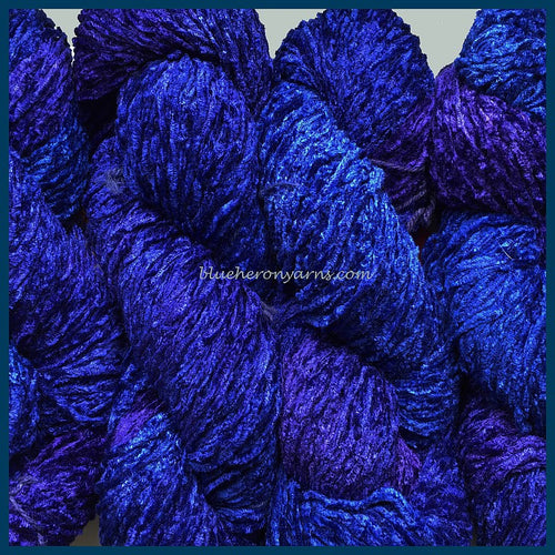 Blue Violet Bulky Rayon Chenille Yarn