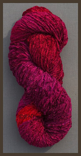 Raspberry Bulky Rayon Chenille Yarn