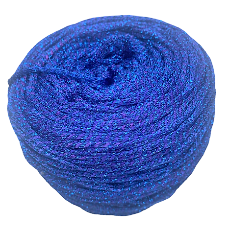 Blue Violet sparkly ribbon yarn
