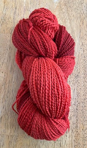 Carnelian soft twist wool yarn