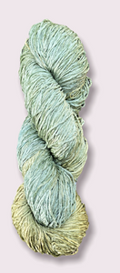 Celadon rayon chenille yarn