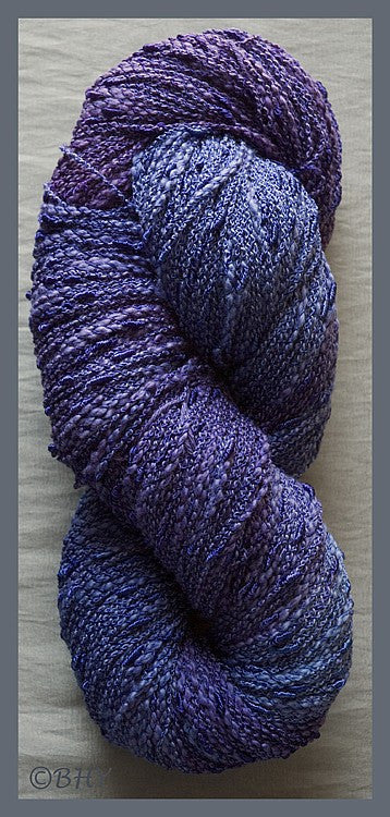 Blue Violet Cotton Rayon Seed Yarn
