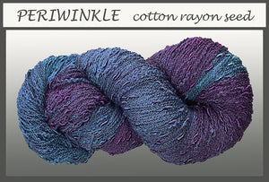 Periwinkle Cotton Rayon Seed Yarn