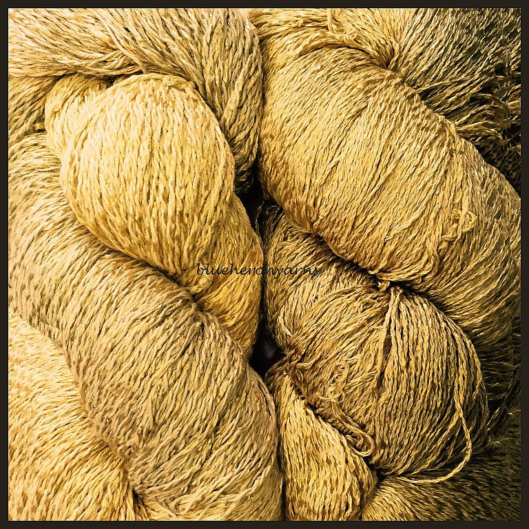 Antique Gold Cotton Rayon Twist Lace Yarn