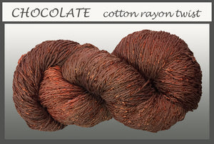 Chocolate Cotton Rayon Twist Yarn