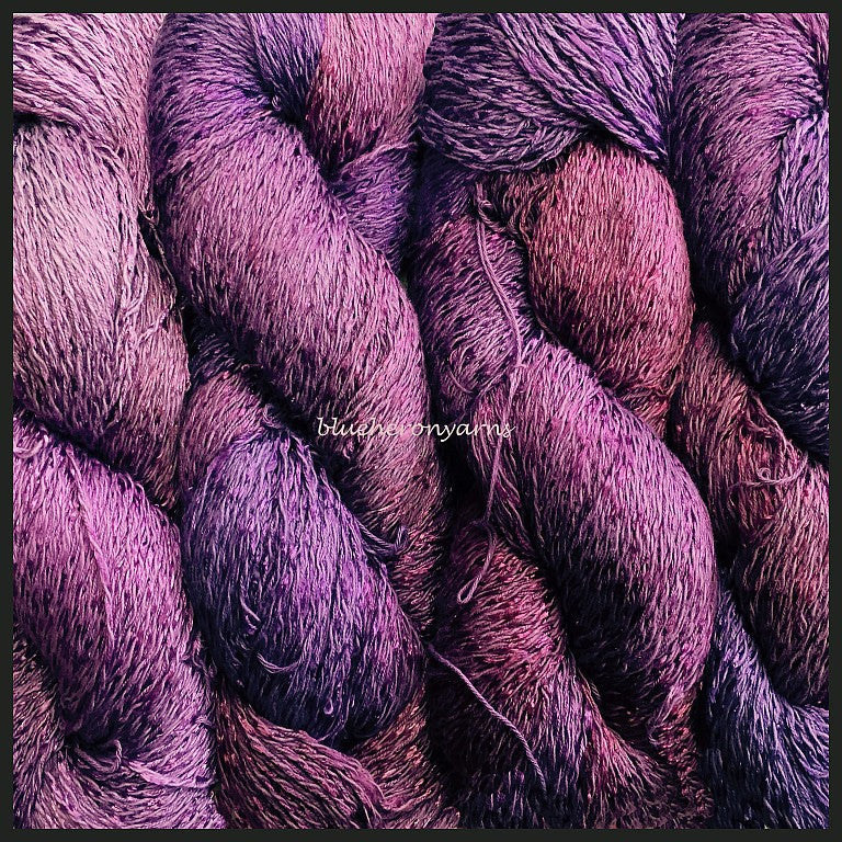 Grape Cotton Rayon Twist Lace Yarn