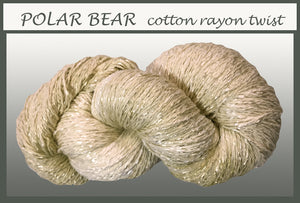 Polar Bear Cotton Rayon Twist Yarn