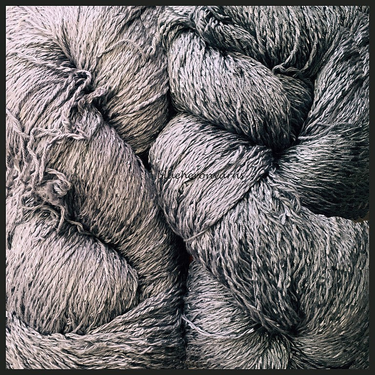 Silver Cotton Rayon Twist Yarn