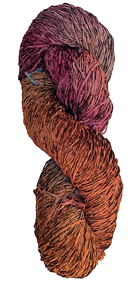 dark copper rayon chenille yarn