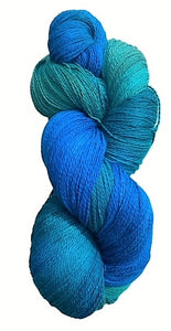 Deep Blue Sea Fine Organic cotton yarn. Free pattern included.