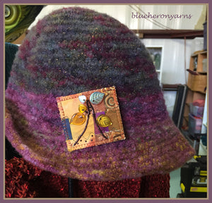 Fall Tree Felted Hat